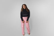 Load image into Gallery viewer, Love Faux Leather Cargo Pants