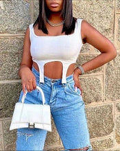 Load image into Gallery viewer, Stirrup Hem Crop Top