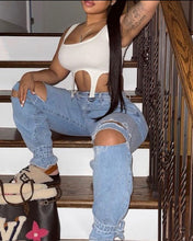 Load image into Gallery viewer, Stirrup Hem Crop Top