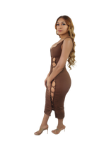 Load image into Gallery viewer, Cuttin' Up Midi Dress