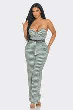 Load image into Gallery viewer, Soft Seduction Pinstripe Jumpsuit
