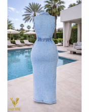 Load image into Gallery viewer, Azure Allure Denim Dress

